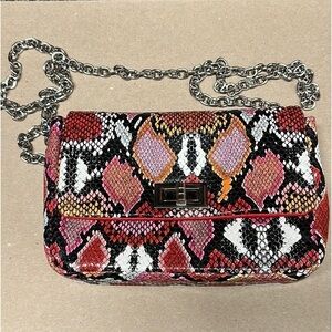 Sam Forever animal print multi color shoulder bag